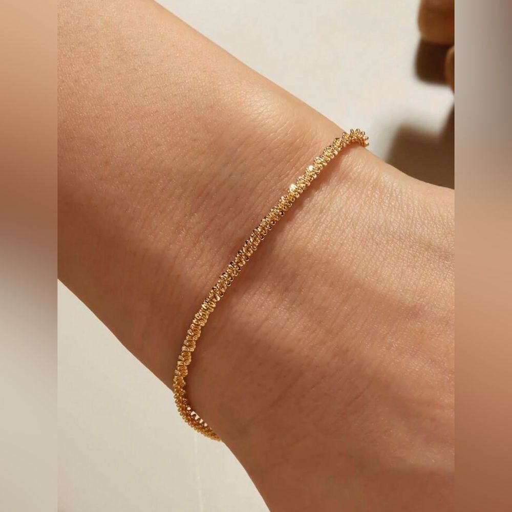 Gold chain bracelet N1228
